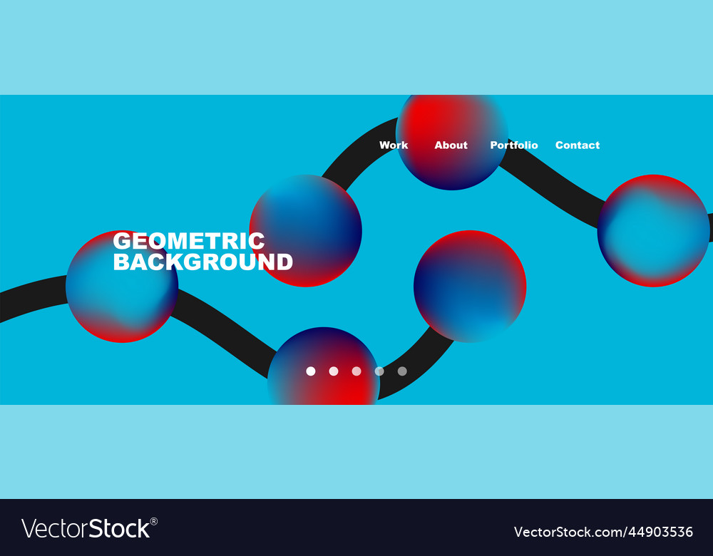 Network concept line points connections geometric