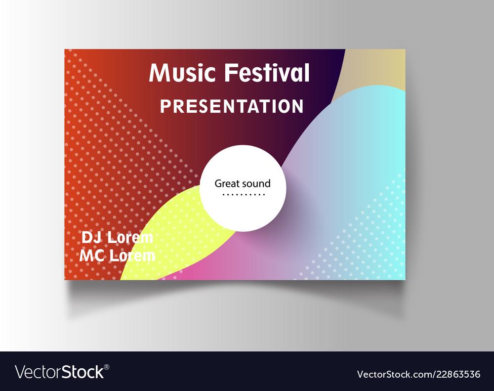 Night dance party music poster template