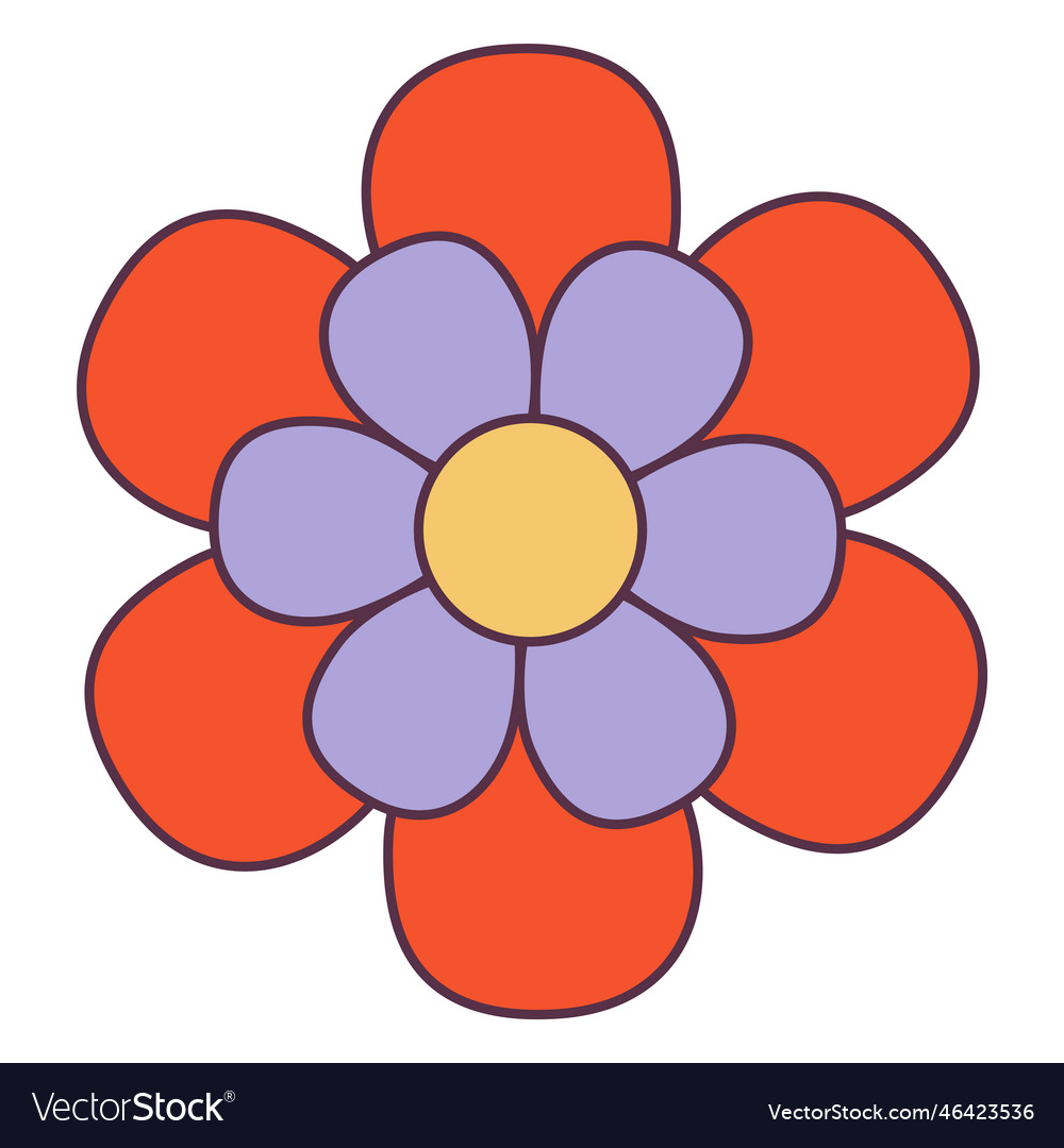 Raphic Royalty Free Library Flower Power Clipart - Hippie Flower