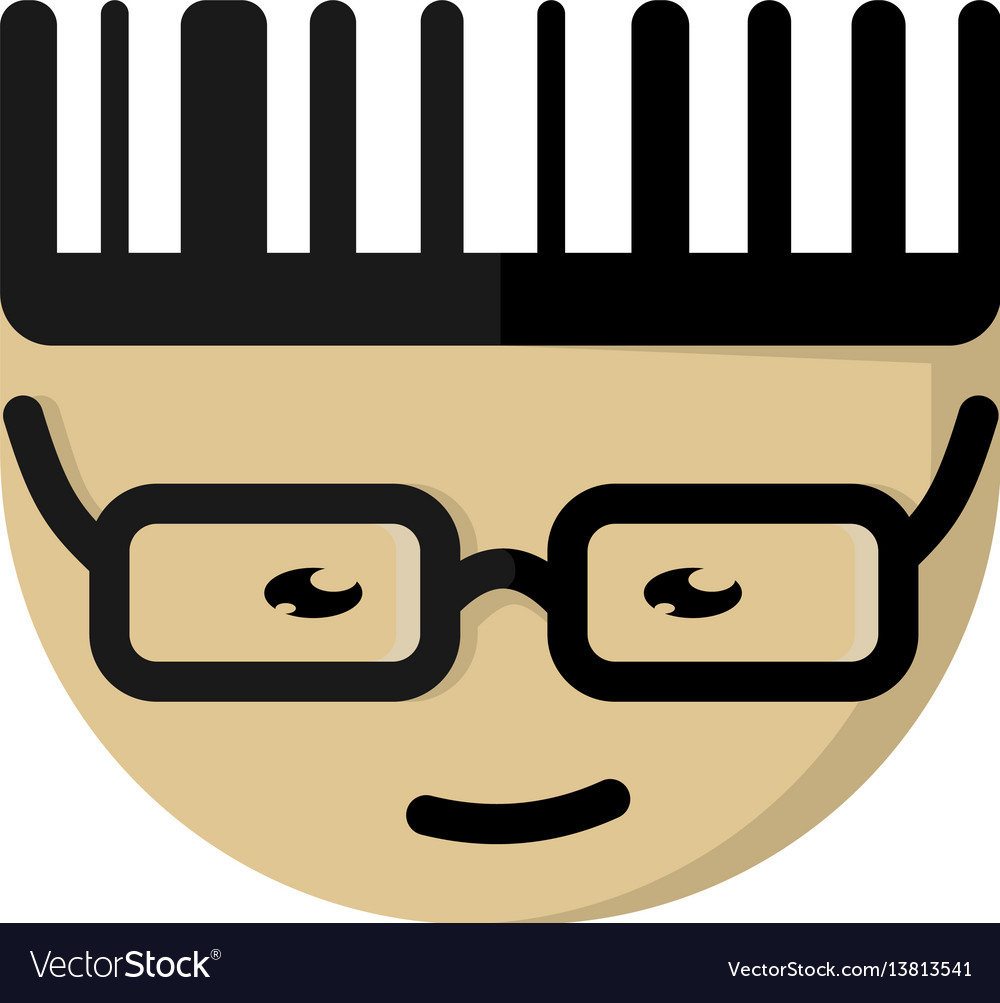 Asian cartoon character with glasses Royalty Free Vector Asian cartoon character with glasses Royalty Free Vector
