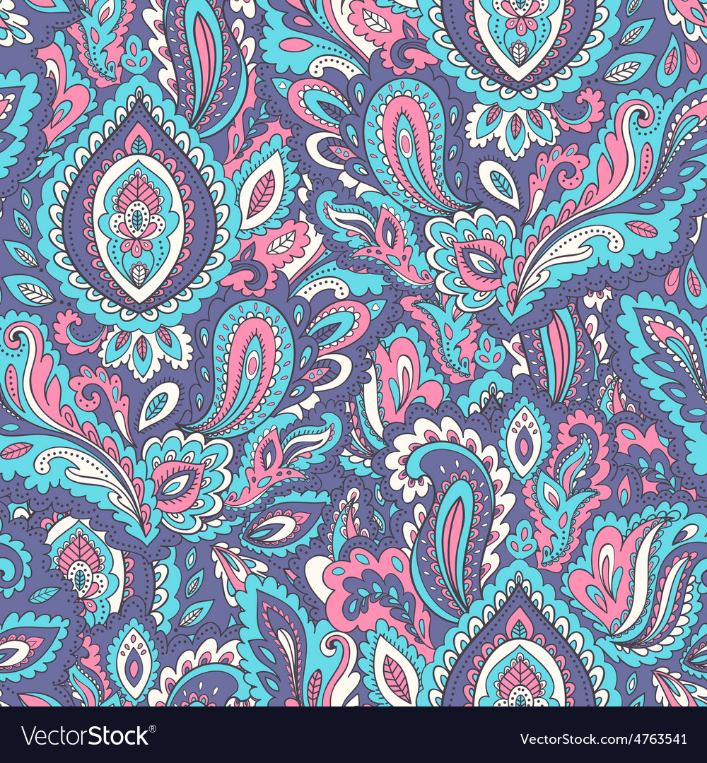 Beautiful Floral Leaf Seamless Pattern Royalty Free Vector