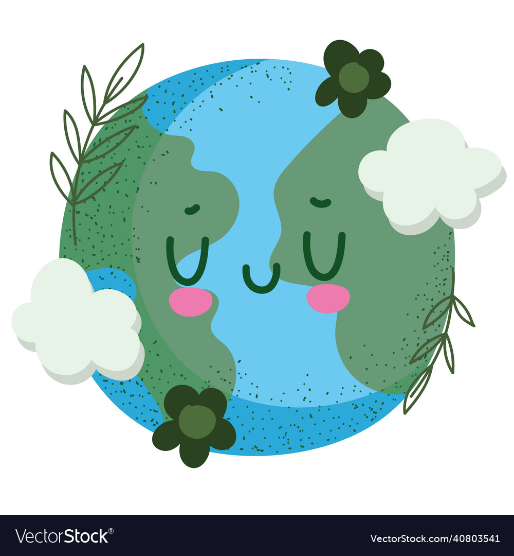 Cartoon cute planet Royalty Free Vector Image - VectorStock