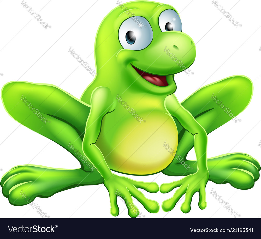 Frog mascot Royalty Free Vector Image - VectorStock