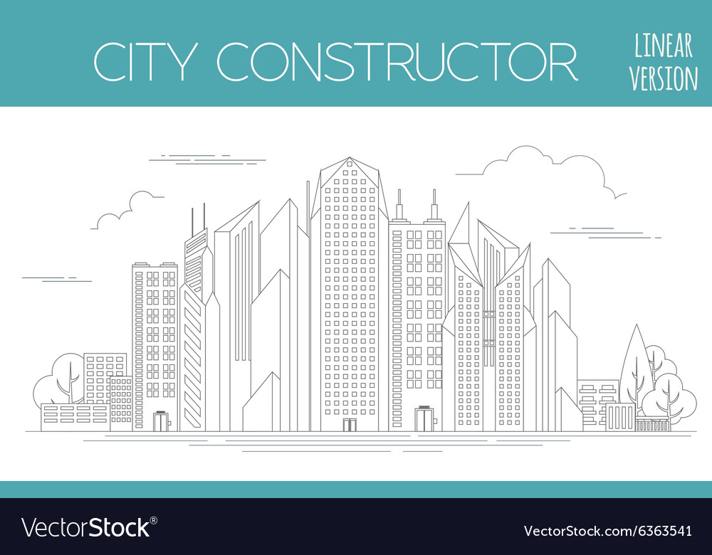 Great city map creator outline version house