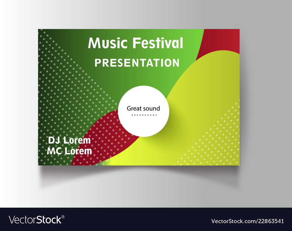 Night dance party music poster template Royalty Free Vector