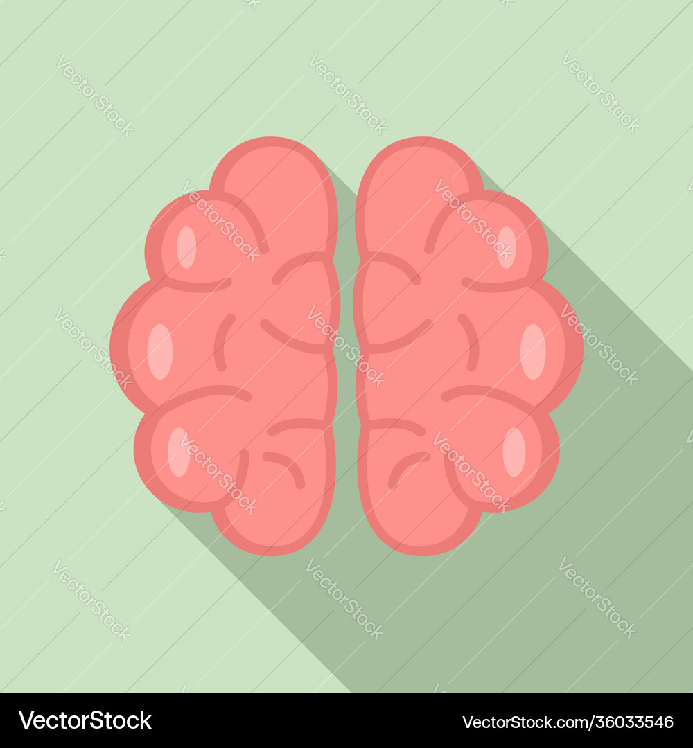 Brainstorming icon flat style Royalty Free Vector Image