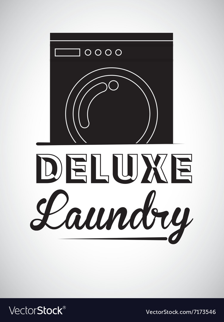 Laundry service design Royalty Free Vector Image