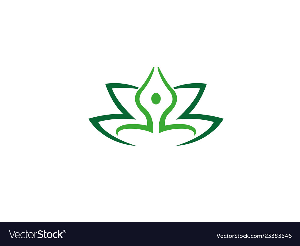 Meditation Position sitzen in der Natur Yoga-Logo