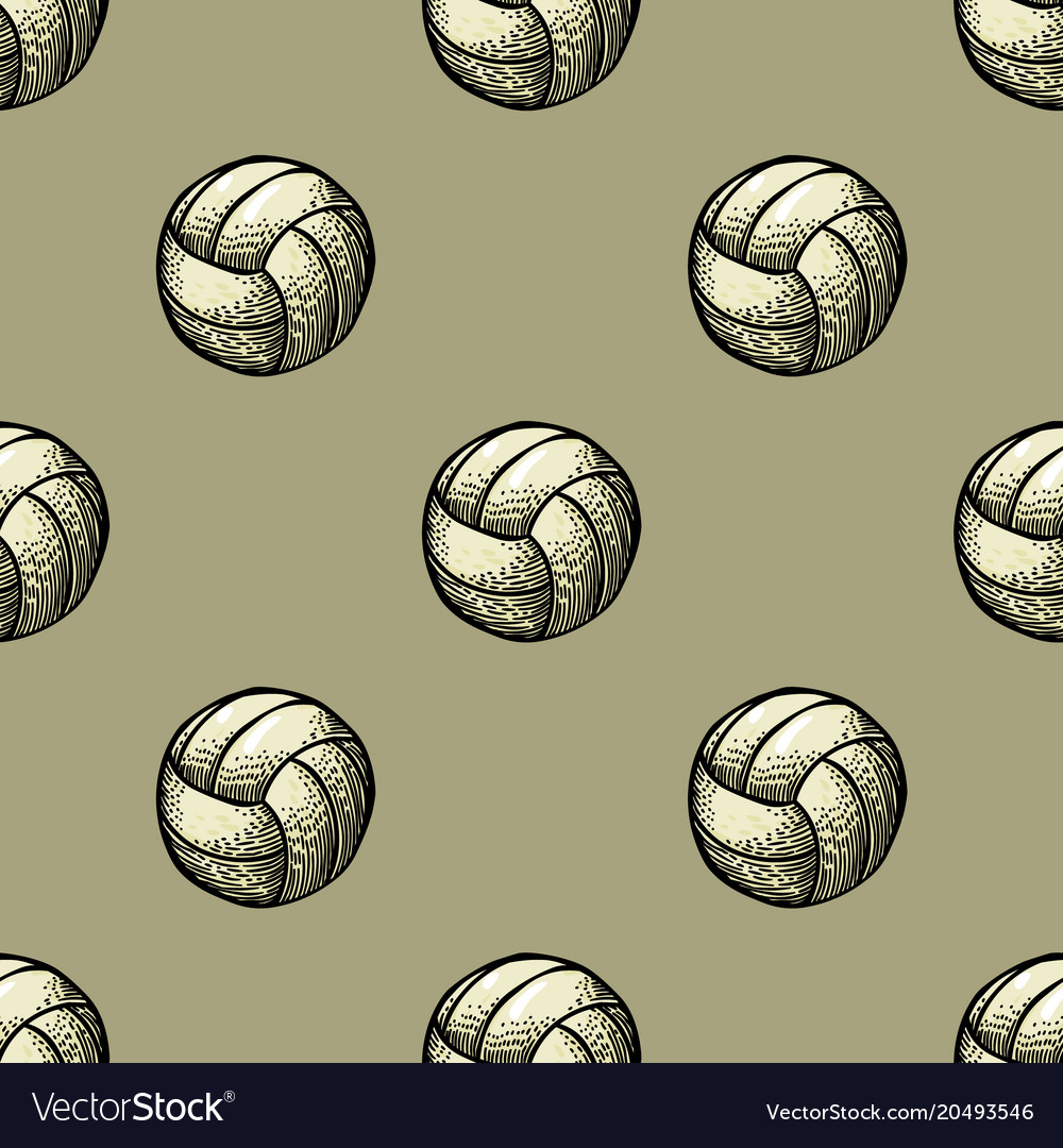 Playing ball seamless pattern