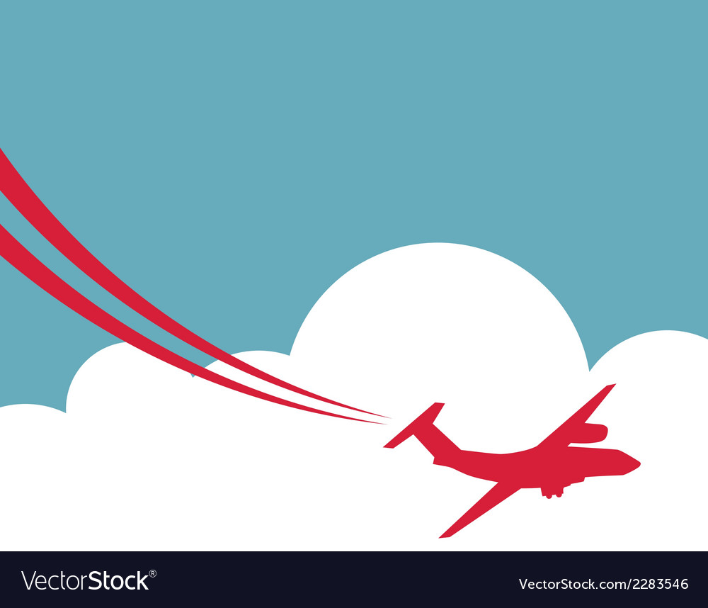 Retro Airplane Banner Royalty Free Vector Image