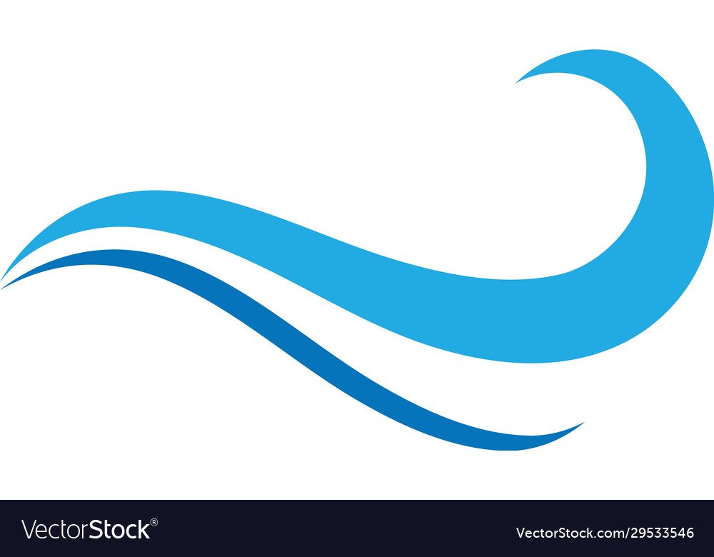 Sea wave logo ocean storm tide waves wavy river