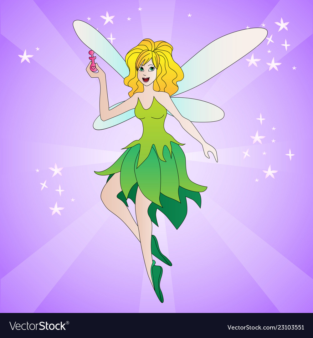 Magic fairy colorful colorful Royalty Free Vector Image