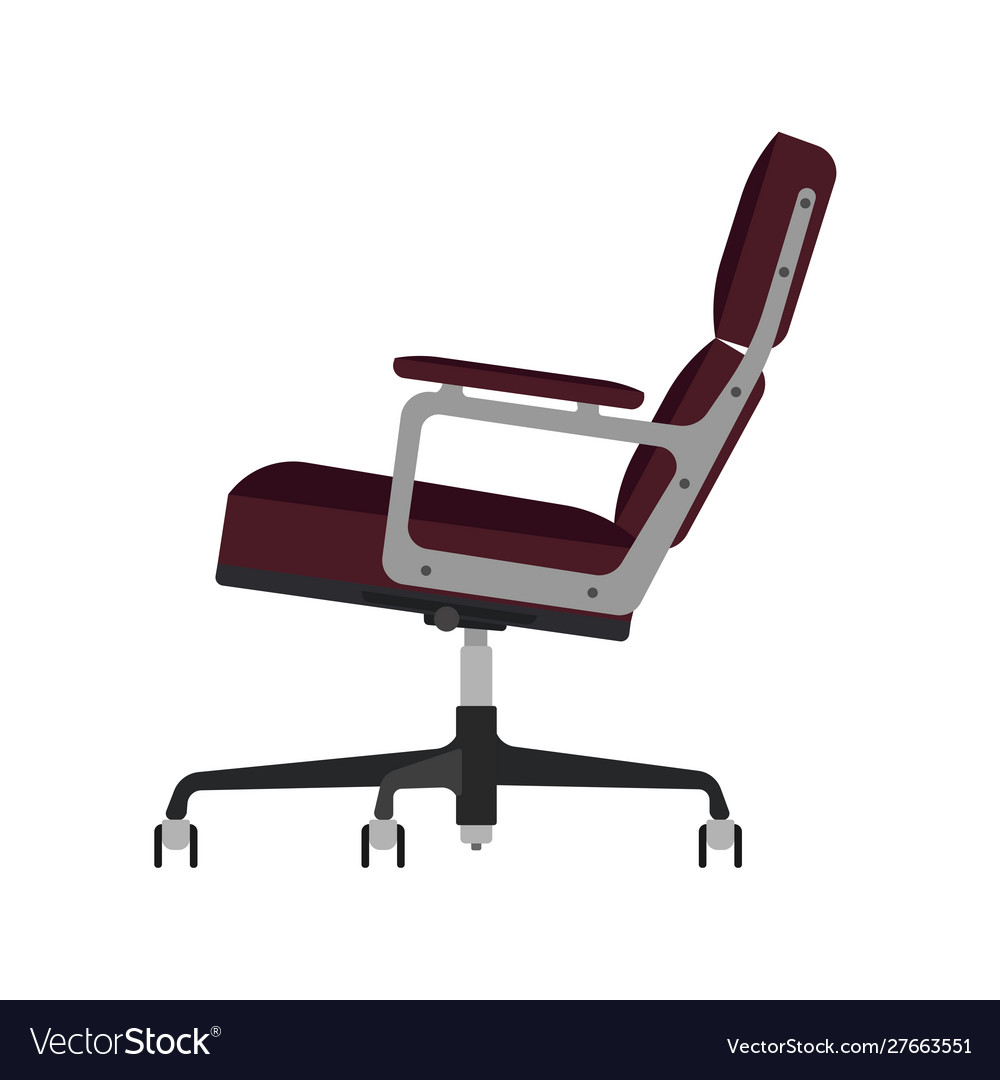 Office chair side view icon fruniture seat