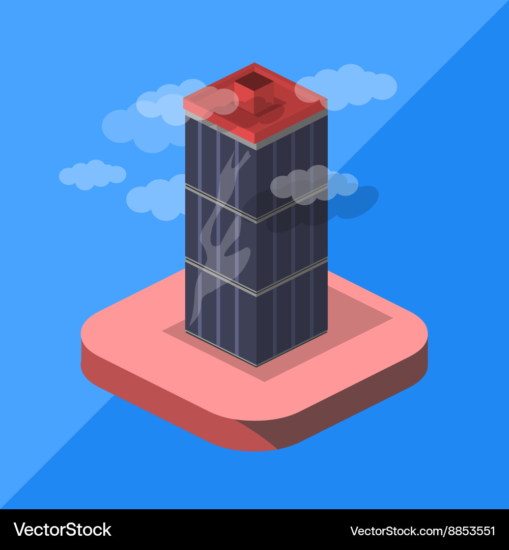 Skyscraper isometric Royalty Free Vector Image