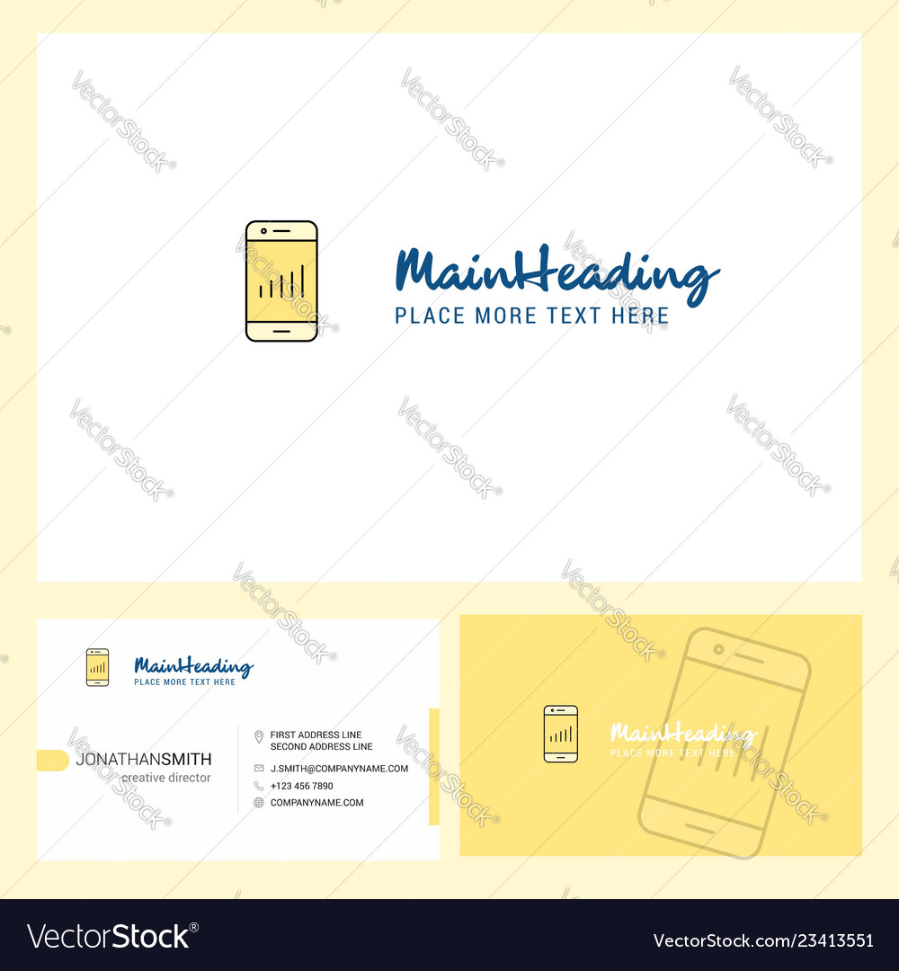 Smartphone Logo Design mit Tagline Front