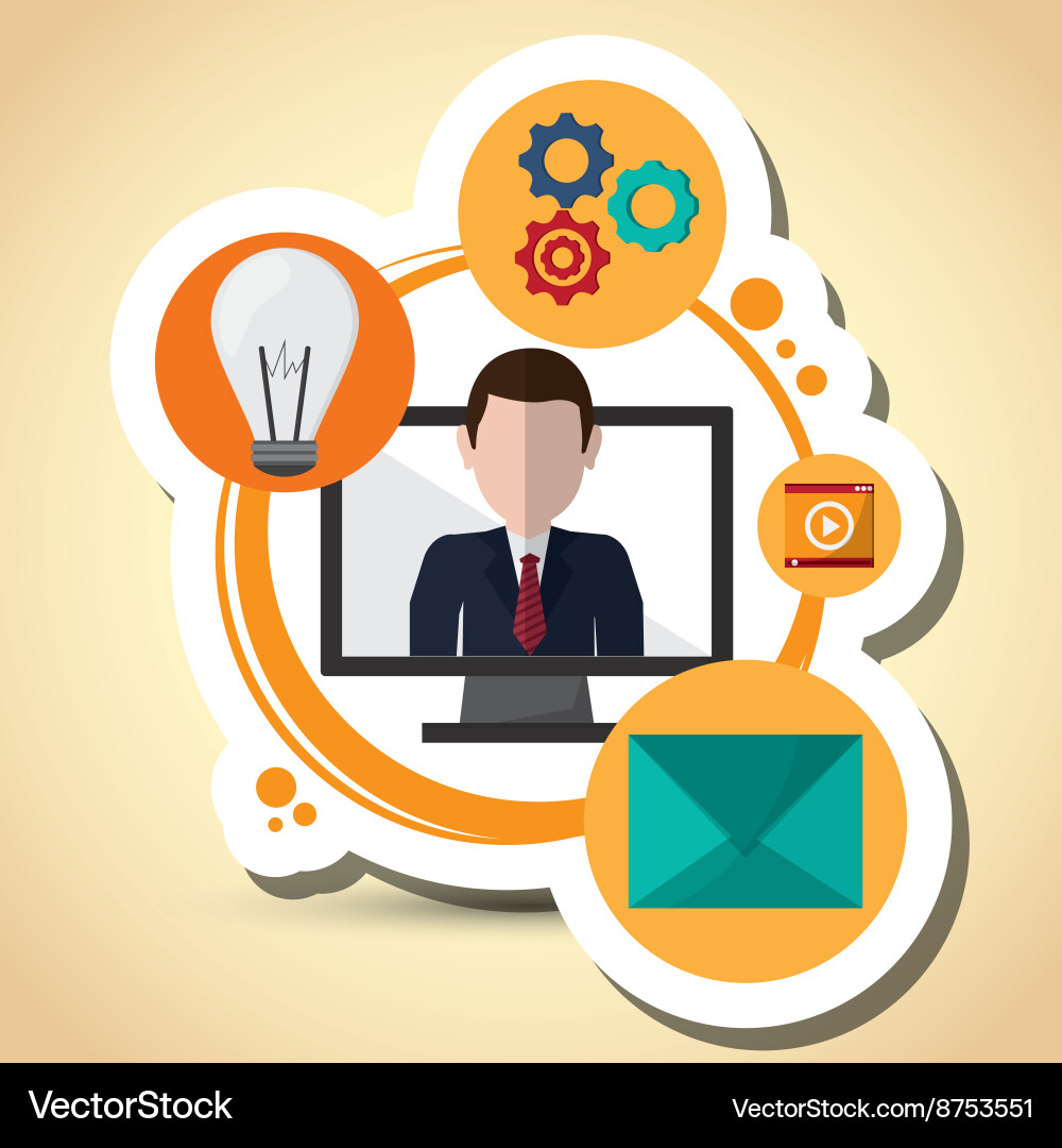 Technology design computer icon gadget concept Vector Image