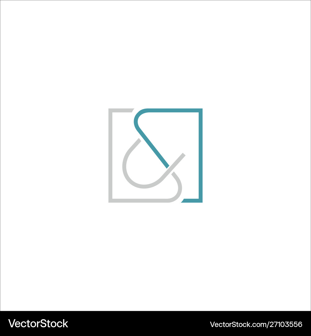 Cs and sc creative initial based letter Royalty Free Vector