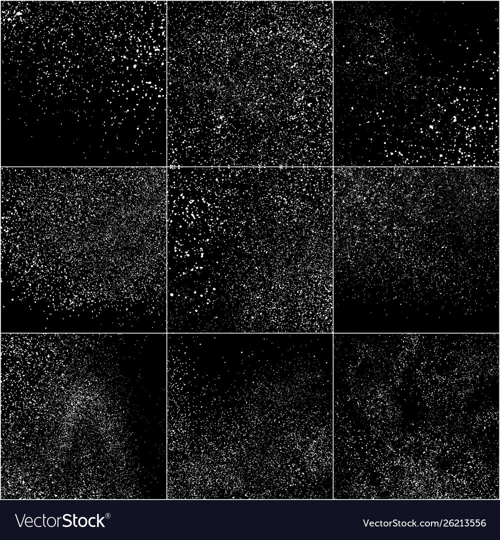 Set white grainy texture Royalty Free Vector Image