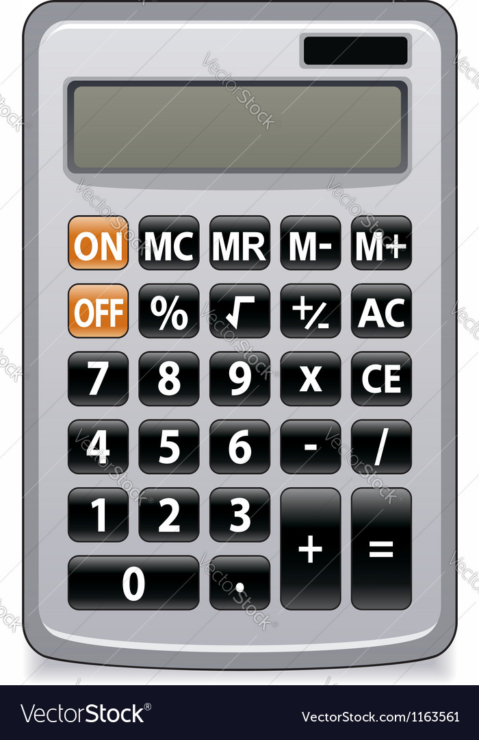 Calculator Royalty Free Vector Image - VectorStock