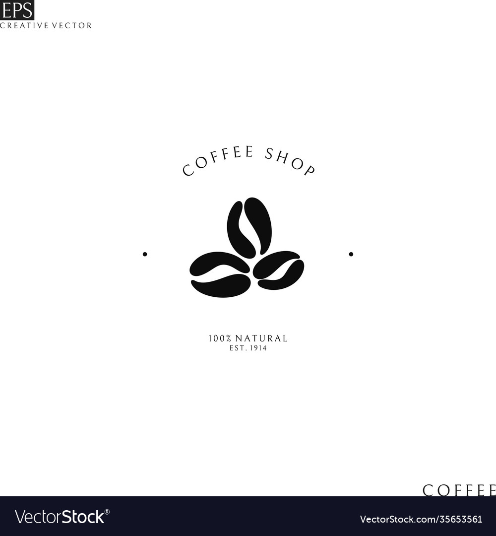 Coffee shop logo Royalty Free Vector Image - VectorStock