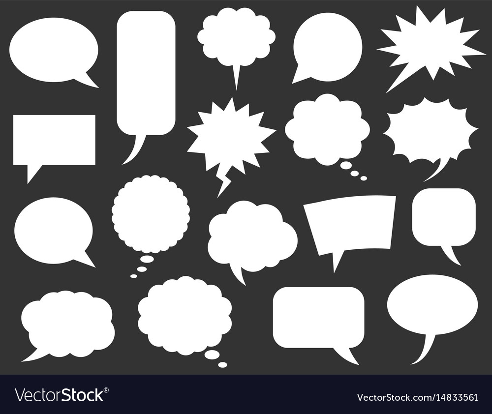 Speech bubbles icons