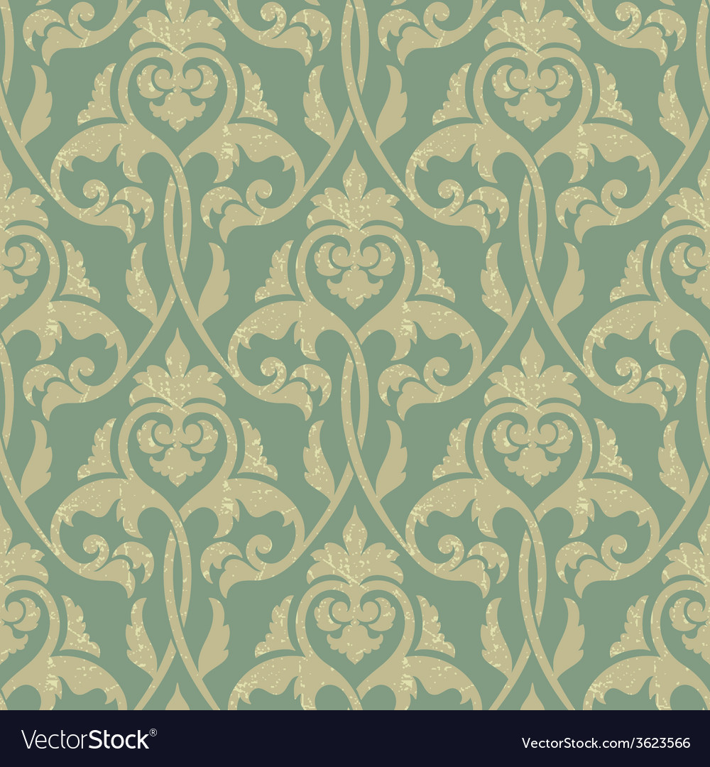 Damask seamless pattern background elegant luxury Vector Image