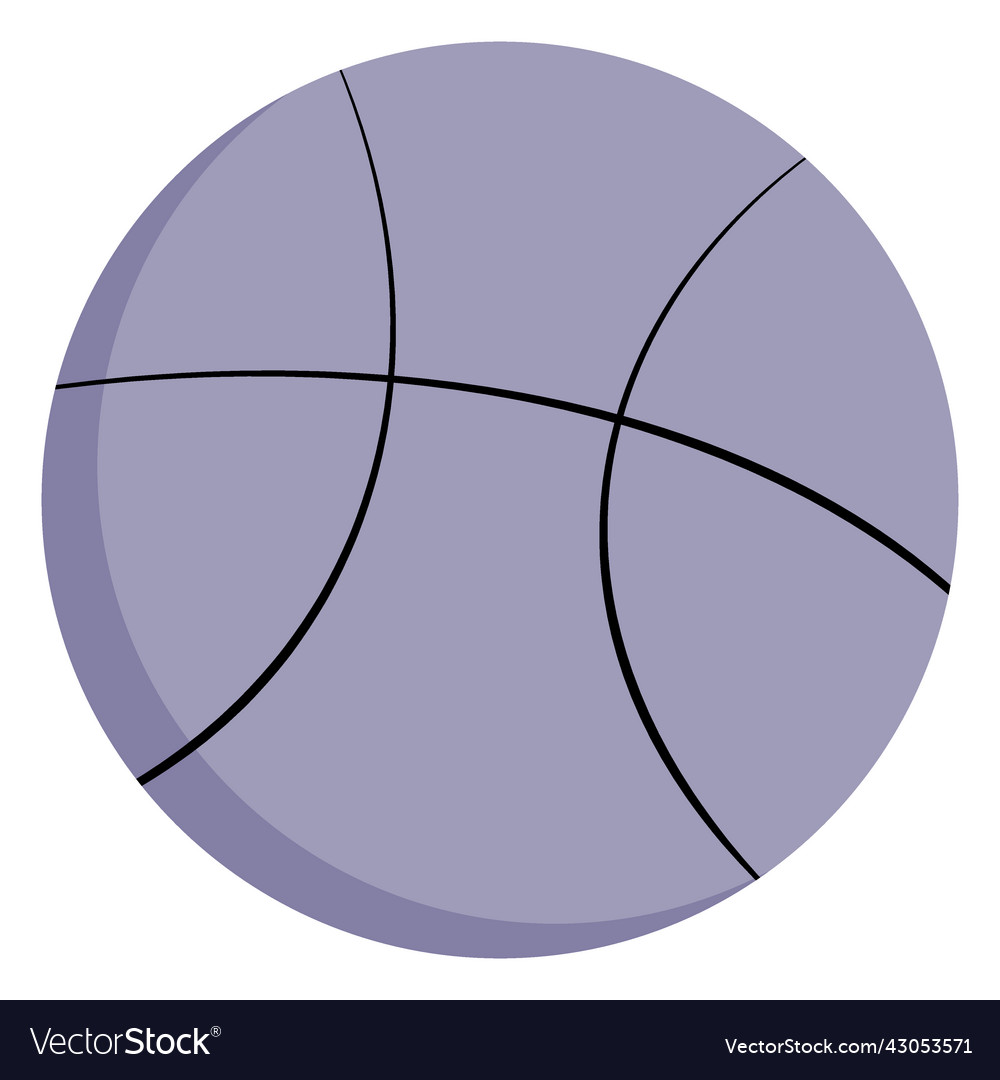 Big basketball ball flat