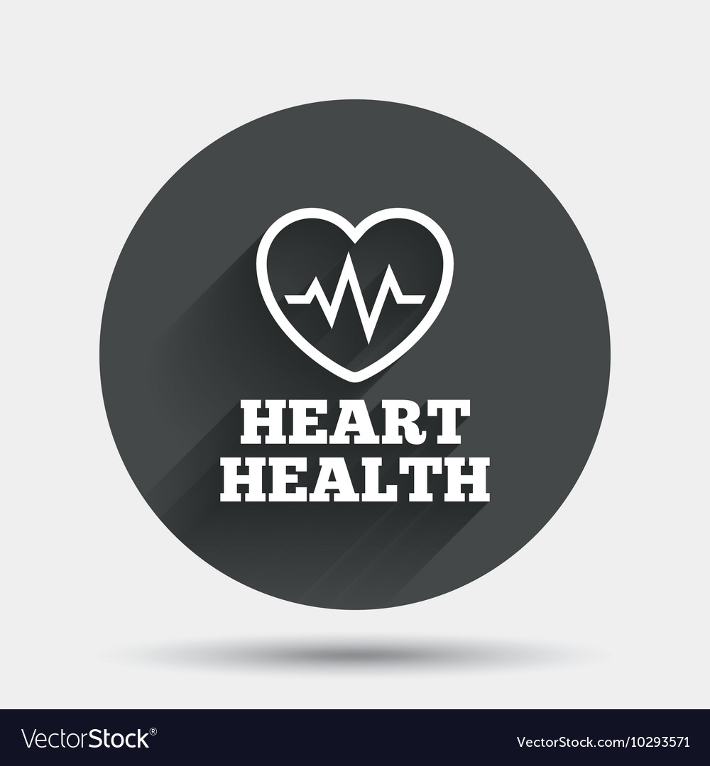 Heartbeat sign icon cardiogram symbol