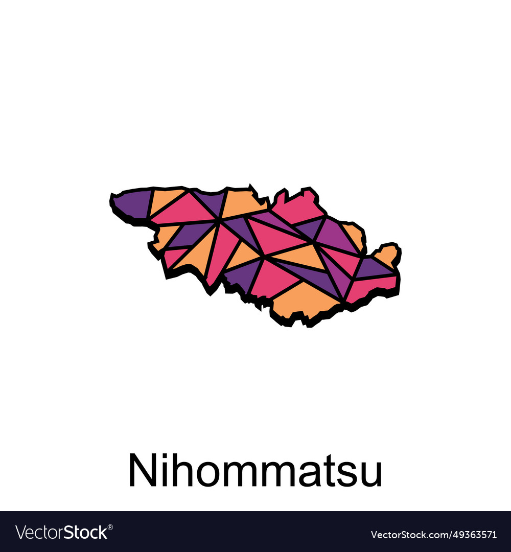 Map city of nihommatsu design high detailed