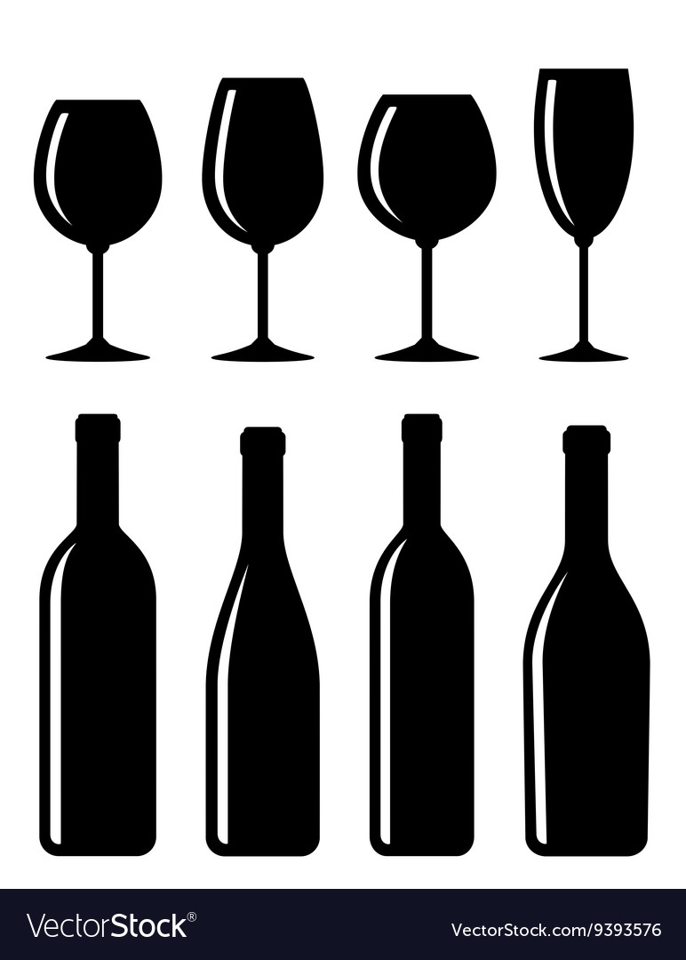 Bottle and glass set