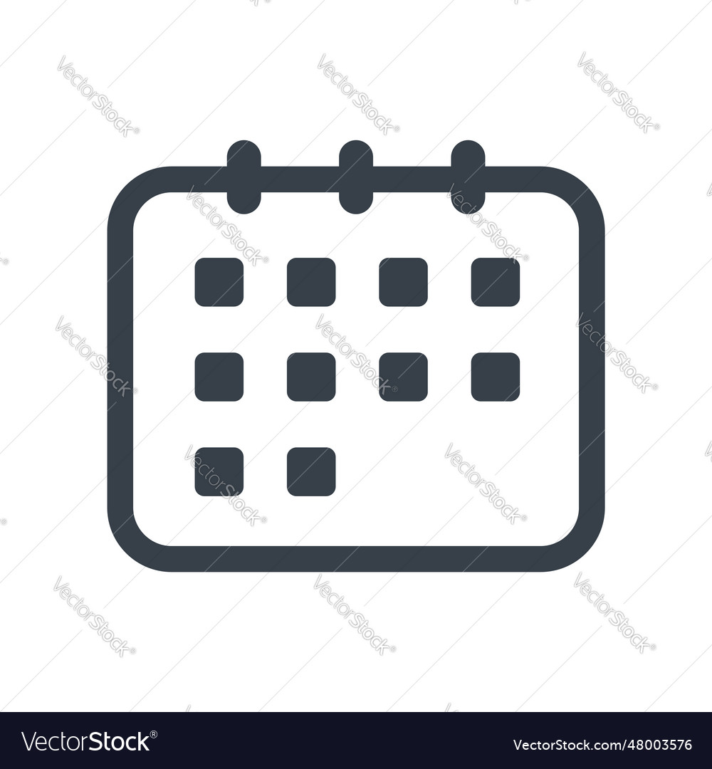 Calendar day date outline style icon