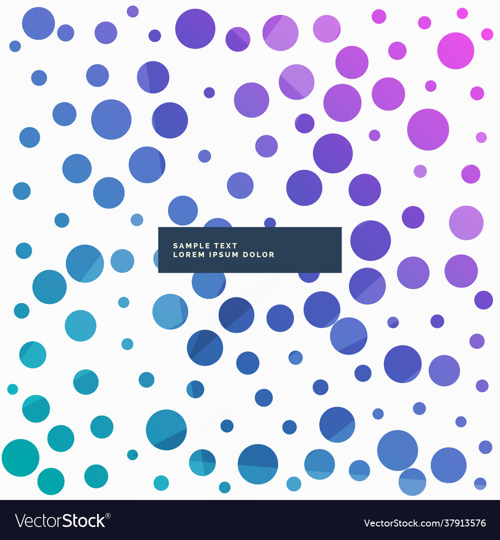 Colorful Abstract Dots Pattern Background Vector Image