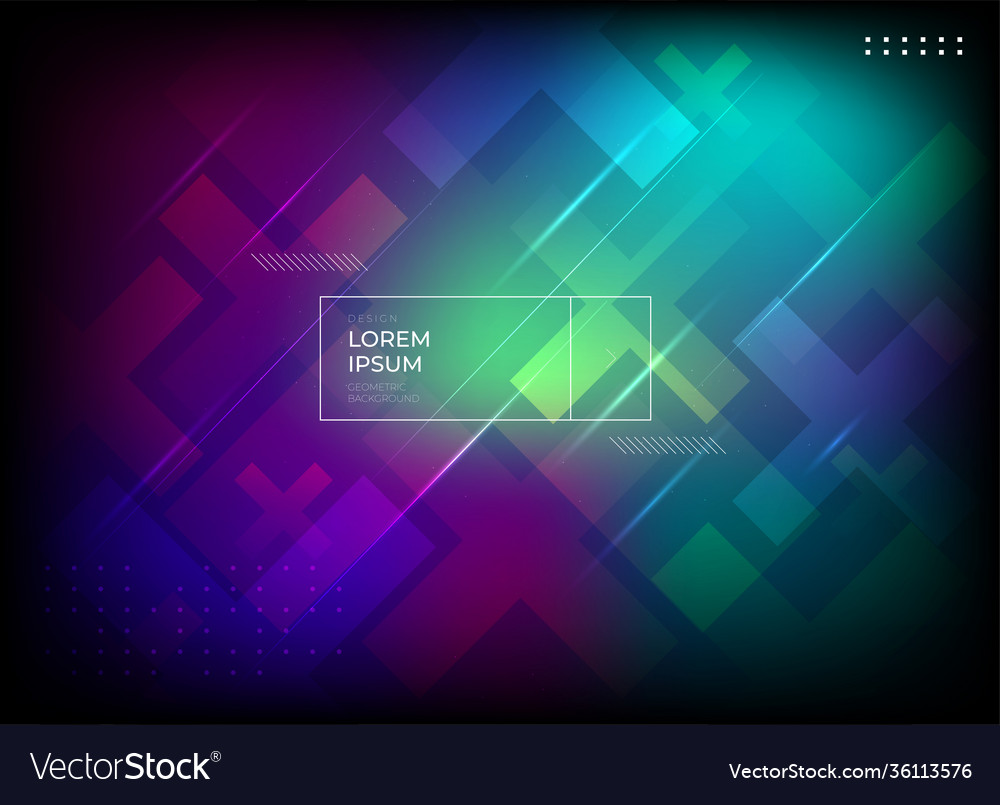 Flat minimal geometric background dynamic shapes Vector Image