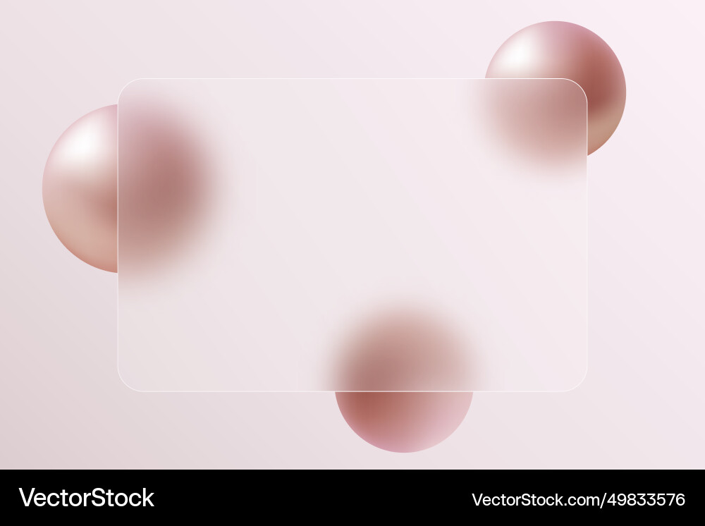 Glass morphism concept rectangular banner Vector Image