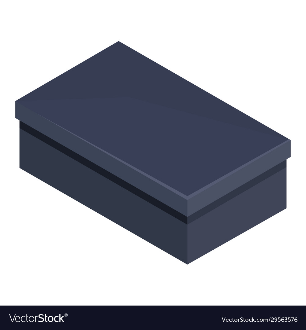 Single flat black shoe box