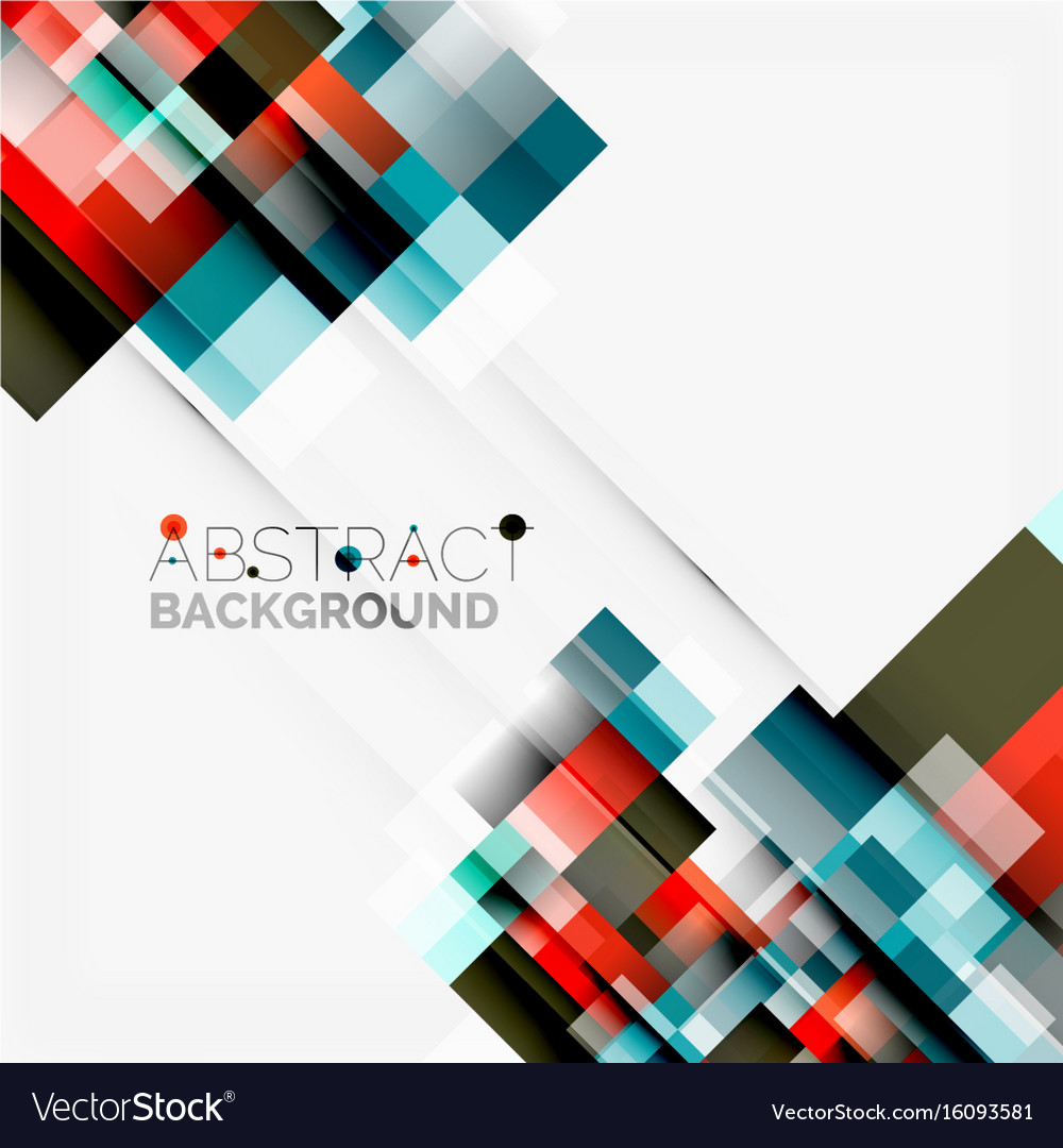 Abstract blocks template design background simple Vector Image