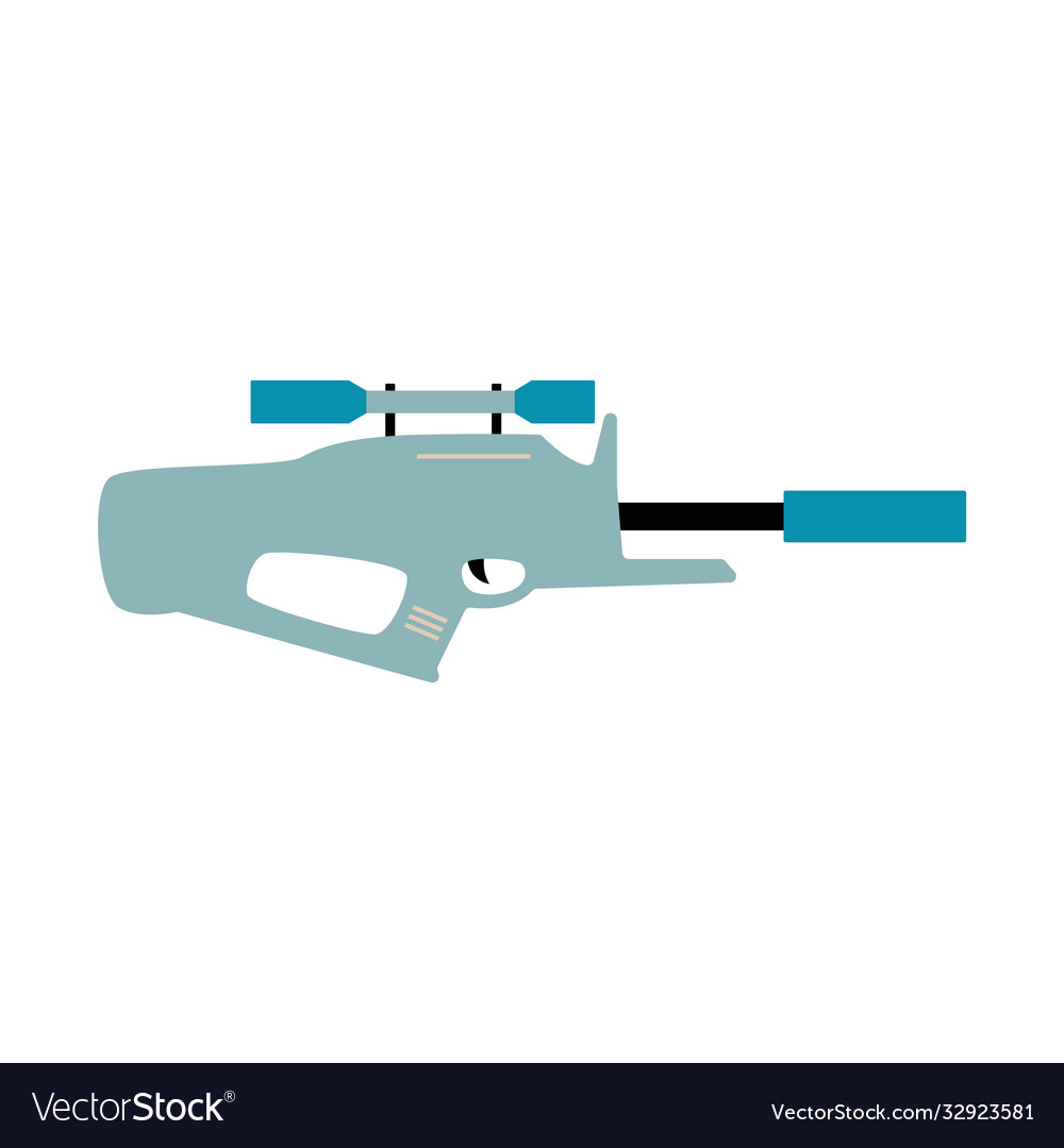 Laser tag gun game icon Royalty Free Vector Image