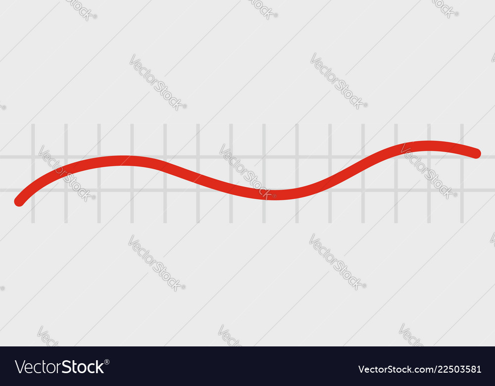 Analytics Graph Vector Light Red Color Retro Style Vector Icon