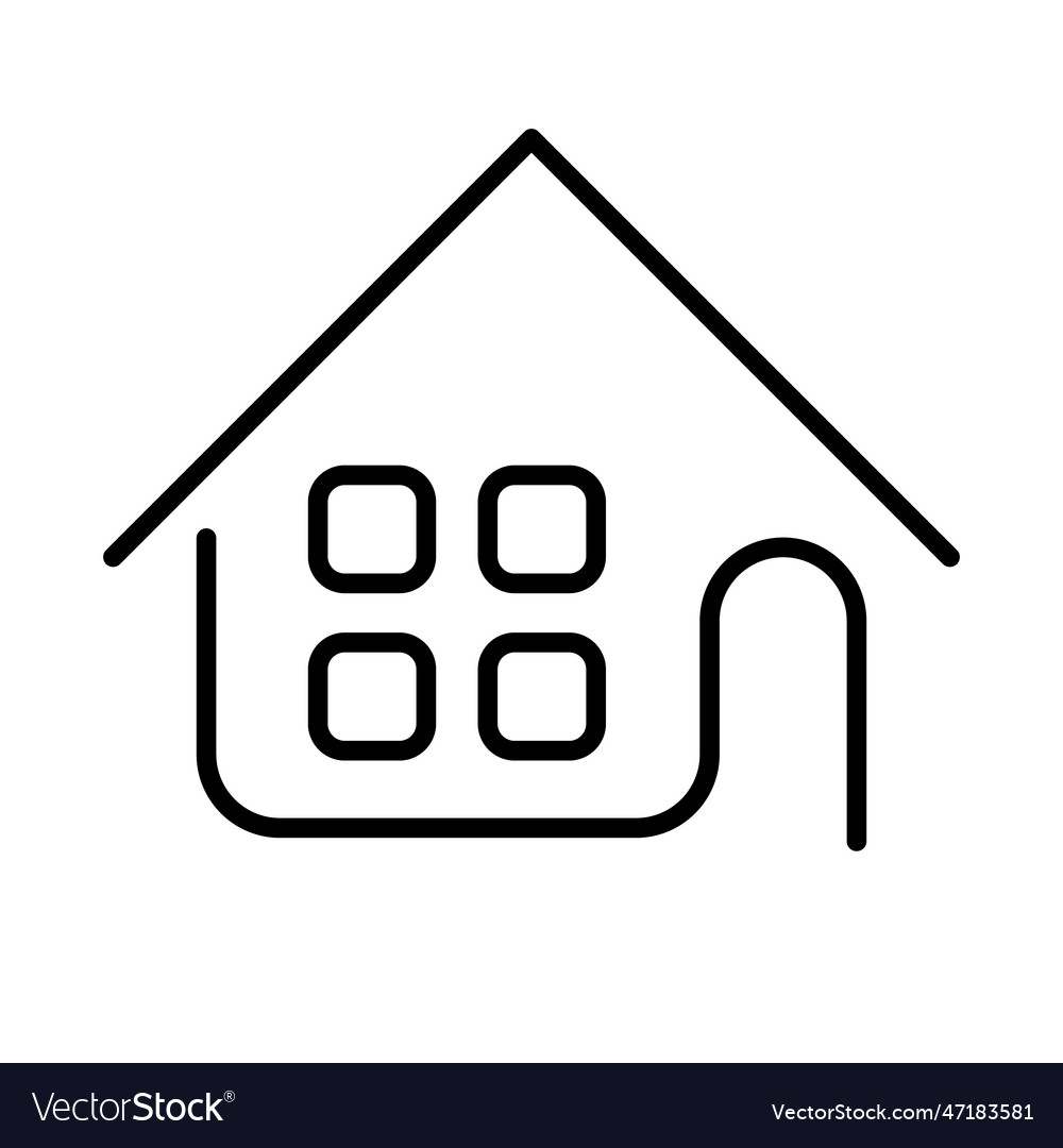 Stylish house design logo or housing logo Vector Image