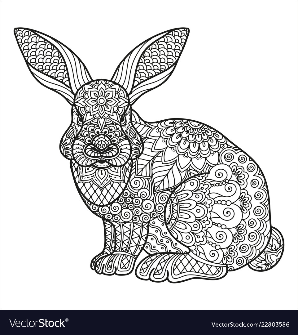 Coloring page for adult and kids coloring book or Vector Image