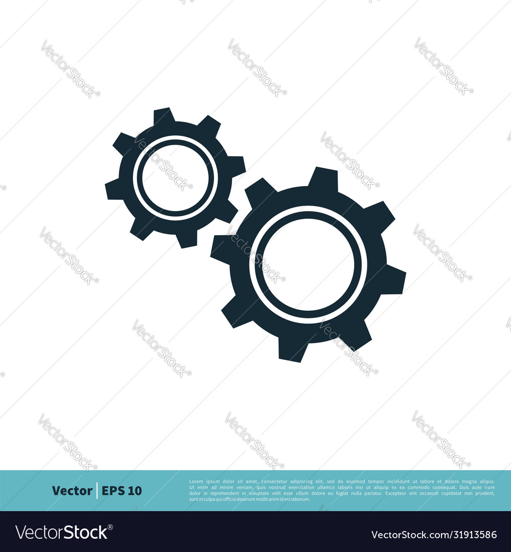 Gear engineering icon logo template design eps 10