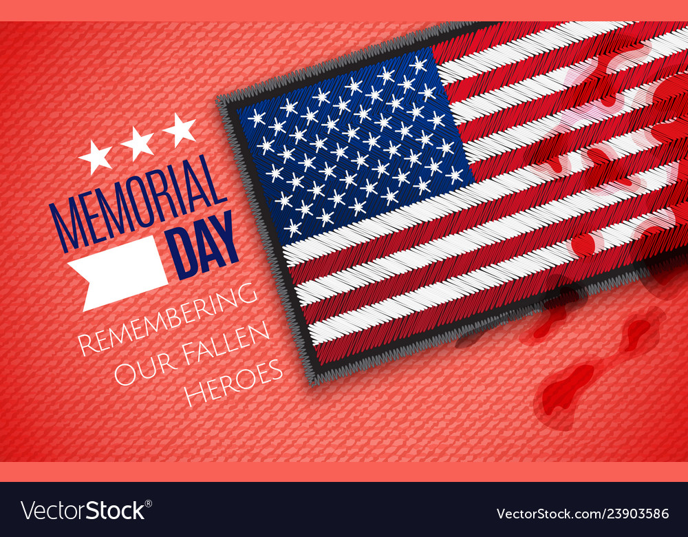Memorial Day Banner Royalty Free Vector Image Vectorstock