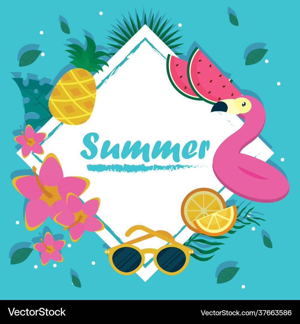 Summer icon set Royalty Free Vector Image - VectorStock