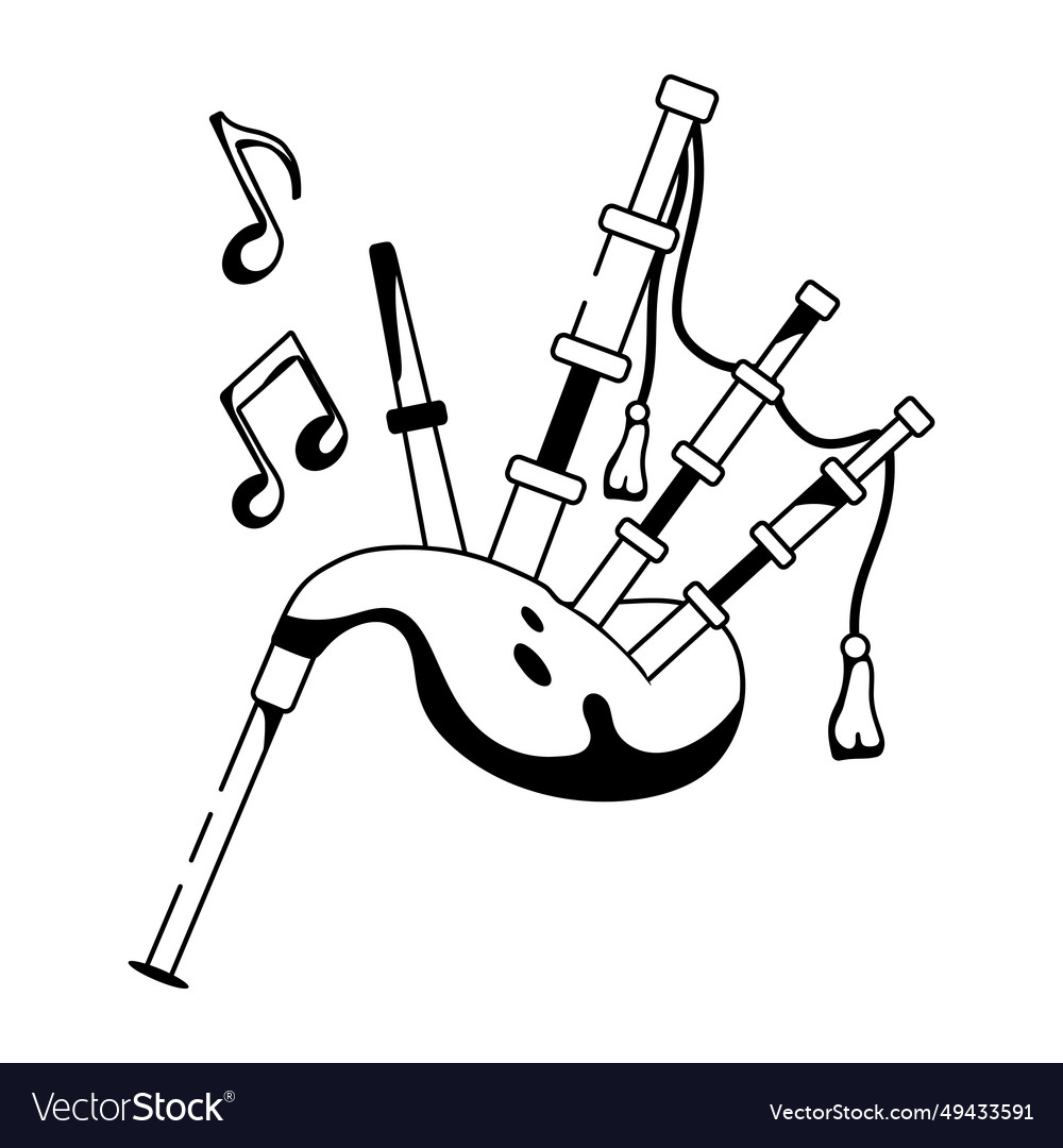 Bagpipes Royalty Free Vector Image - VectorStock