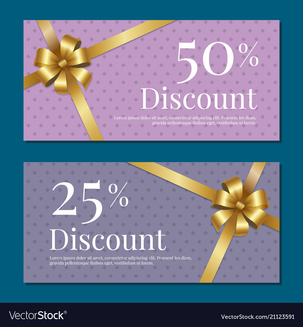 Discount On 50 25 Percent Set Of Posters With Gold