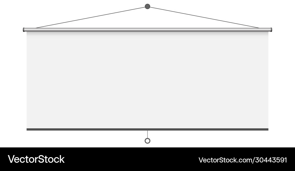 Empty projection screen Royalty Free Vector Image