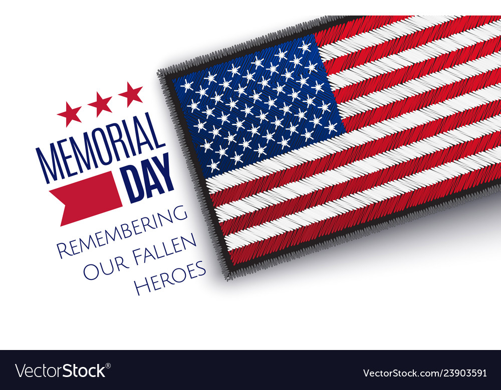 Memorial Day Banner Royalty Free Vector Image Vectorstock