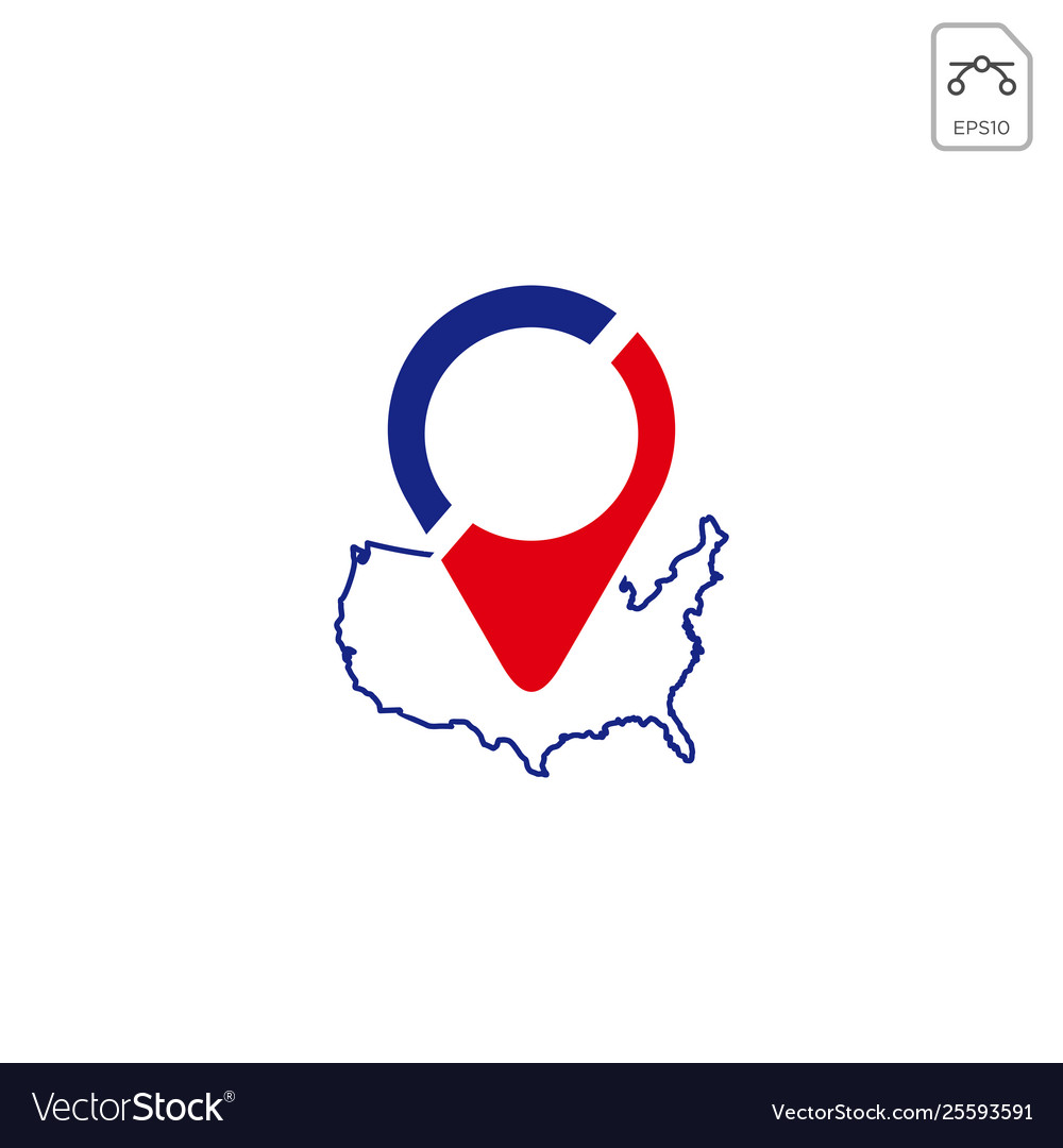 Navigation icon or logo for american business