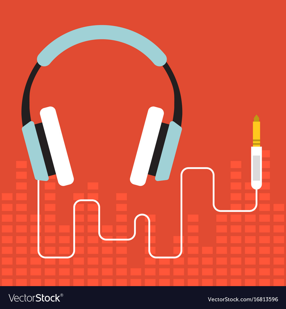 Headphone flat design