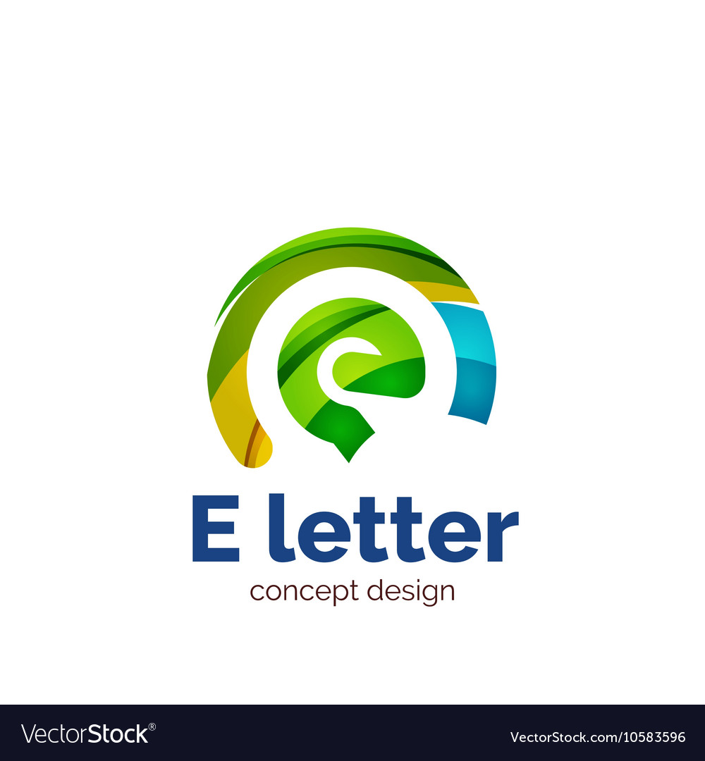 Letter concept logo template abstract Royalty Free Vector